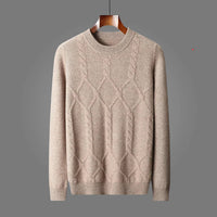 Nico | Stilvoller Strickpullover für Herren – Braun