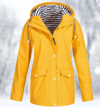 Wasser- und winddichte Jacke für Frauen – Gelb