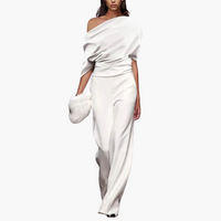 Eleganter Einreiher-Jumpsuit für Damen - Frühlingstrend – Weiß
