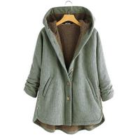 Helma | Elegante und Bequeme Kapuzenjacke für Damen – Grün