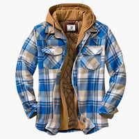 Micheal I Gesteppte Hemdjacke – Hellblau