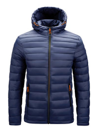 Clemens® | Elegante Jacke mit Kapuze – Marine