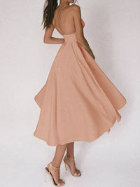 Canyon | Elegantes Damenkleid mit V-Ausschnitt – Aprikose