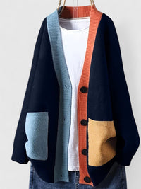Karla | Zeitloser Damencardigan in soften Materialien – Marine