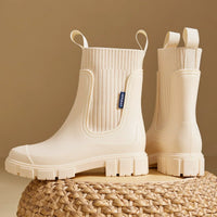 Pluvia™ - Stilvolle Wasserdichte Stiefel für Den Täglichen Gebrauch – Elfenben