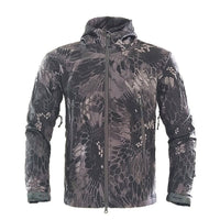 Soft Shell Jacke taktischer Militär Mäntel – Schwarzes Python
