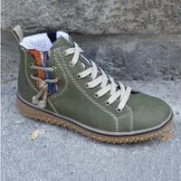 Hanasa – Schnürbare Winterstiefeletten – Grün