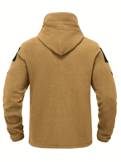 Braun | Winterjacke für Herren Fleece Gefüttert Winddicht