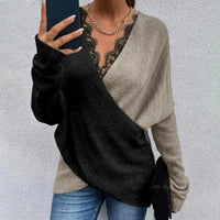 DILARA - LANGÄRMELIGER STRICKPULLOVER – Khaki