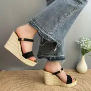 Natalie - Schicke Damen-Rutschsandalen – Schwarz