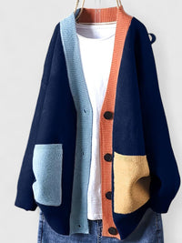 Karla | Zeitloser Damencardigan in soften Materialien – Blau