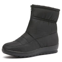 Afonia – Wasserabweisende Schneestiefel Mit Reißverschluss – Schwarz