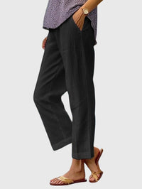 Amelie | Elegante Damenhose modern geschnitten – Schwarz