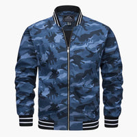 Leichter Windbreaker für Herren – Blaue Tarnung