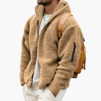 Warm Hoodie Jacke für Herren – Khaki
