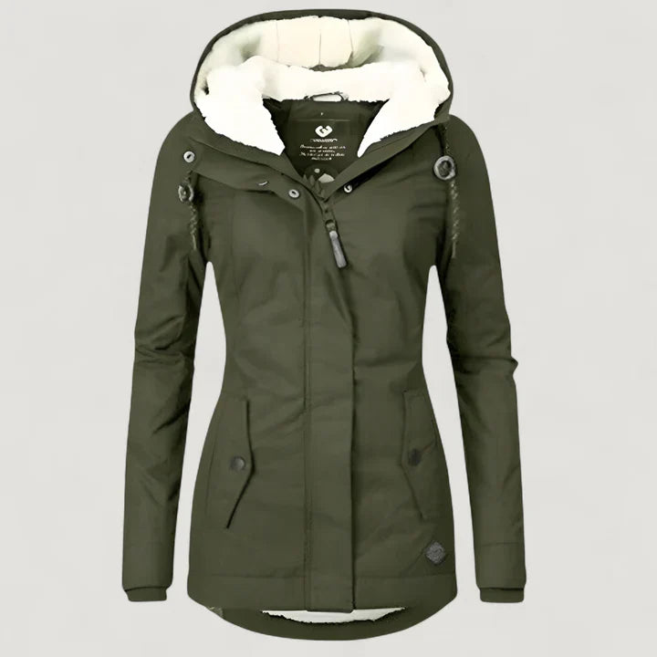 Elva | Warme Damenjacke mit Kapuze