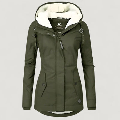 Elva | Warme Damenjacke mit Kapuze