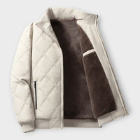 Marcus - Gefütterte & wetterfeste Winterjacke – Weiß