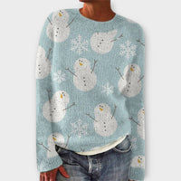 Mia | Damenpullover festlich & gemütlich – Blau