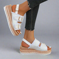 Aranka | Komfortable Keil-Sandalen für jeden Tag – Weiß
