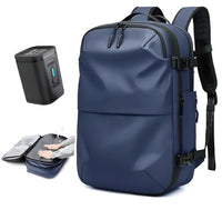 Herren Rucksack Mit Reißverschluss | Gepolsterte Träger – Blau