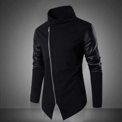Leopold | Gemütlicher Rollkragenpullover mit asymmetrischem Reißverschluss für Herren