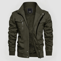 HANK - JACKE MIT WARMEM FUTTER – Militärgrün