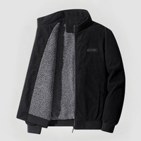 Finley · CORD-JACKE MIT FLEECE-FUTTER – Schwarz