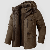 MARCO - SCHNEEJACKE MIT FLEECEFUTTER – Braun