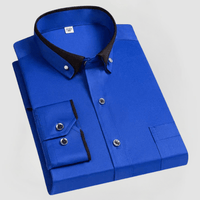 MARCEL - LANGARMLIGES HEMD – Blau