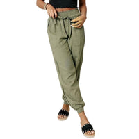 Iris - Bequeme Hose mit weitem Bein für Frauen – Grün