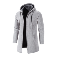 Kapuzen-Sweatshirt aus Wolle - WENTZEL – Hellgrau