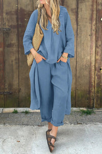 Luxus – Elegantes und Bequemes Set – Himmelblau