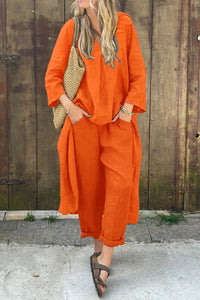 Luxus – Elegantes und Bequemes Set – Orange
