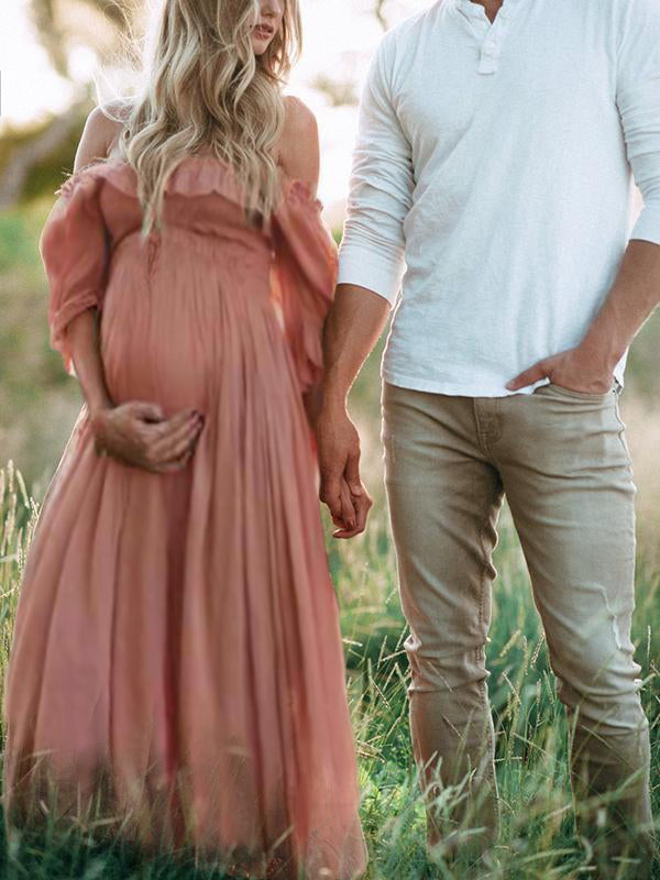Heidi-Mode | Anne Off Shoulder Maxi Schwangerschaftskleid