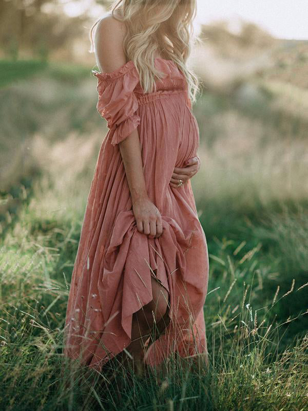 Heidi-Mode | Anne Off Shoulder Maxi Schwangerschaftskleid
