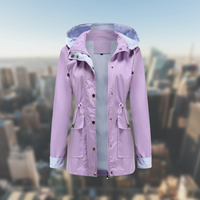 ZURY - Die winddichte und stylische Jacke – Lila
