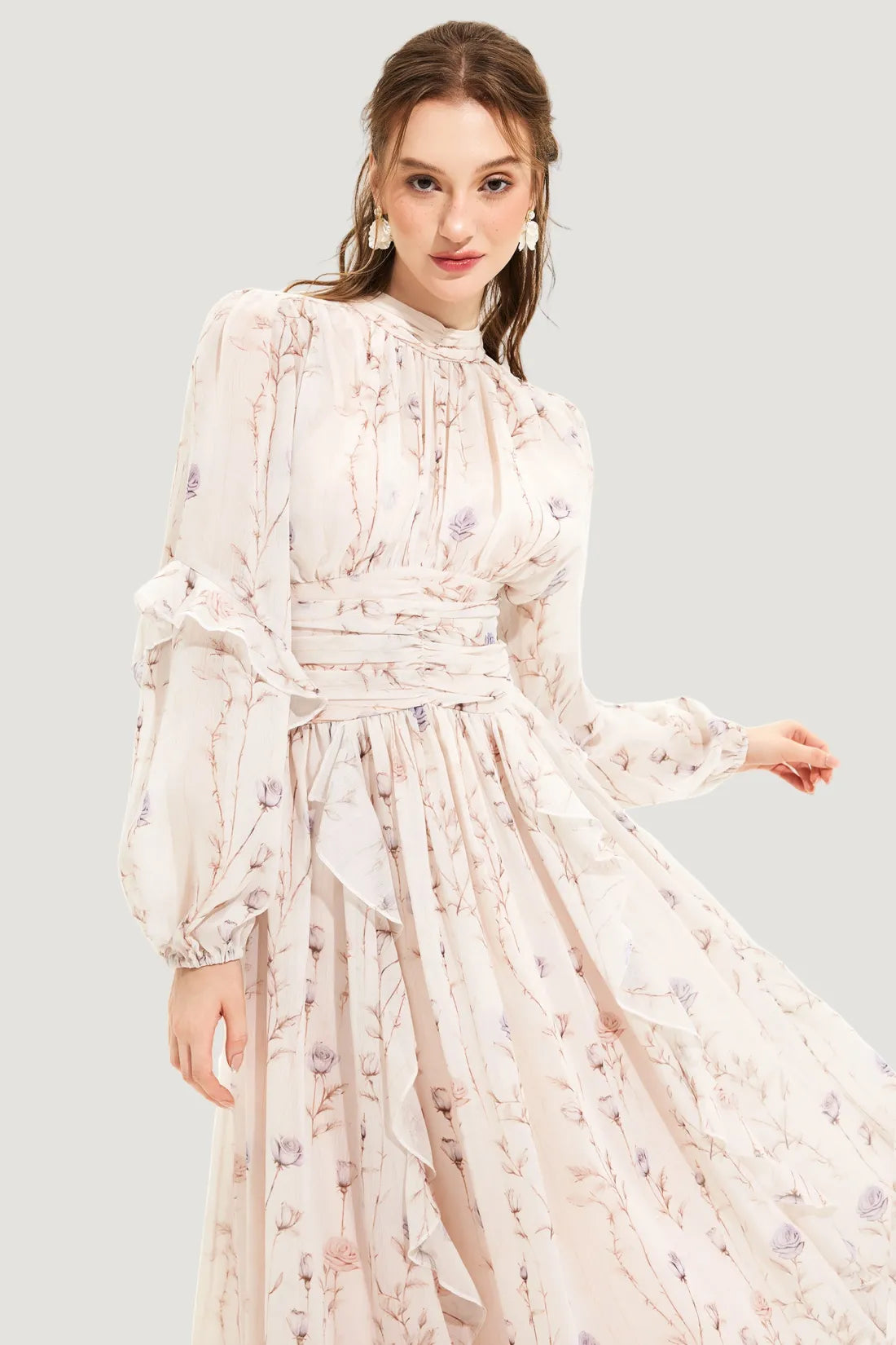 Sierra - Blumiges luftiges Kleid