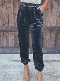 NOVA - Samt-Hosen – Grau