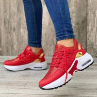 Elina Damen Sommer-Sneaker | Mit ergonomischem Absatz – Rot