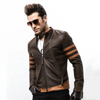 Felixus | Klassische Herren-Lederjacke im zeitlosen Wolverine-Stil – Café