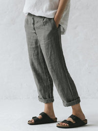 NATALIA - Vintage-Hosen – Grau