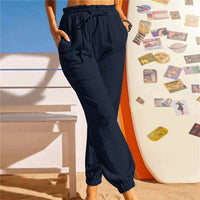 OLIVE - Hose mit Kordelzug – Marine