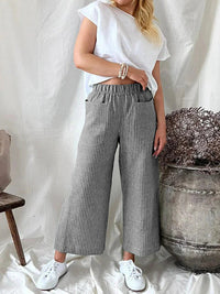 REMI - Hose mit elastischer Taille – Grau