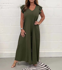 Jumpsuit Kleid – Olivegrün
