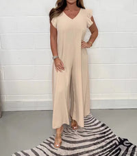 Jumpsuit Kleid – Aprikose