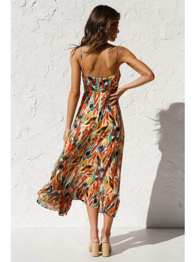 Jenela - Sommerliches rückenfreies Kleid