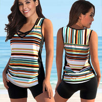 Tankini für Damen - Eleganter Badeanzug für den Sommer 2024 – 8373-orange