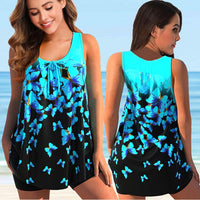 Tankini für Damen - Eleganter Badeanzug für den Sommer 2024 – 8338-blau