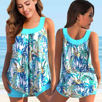 Tankini für Damen - Eleganter Badeanzug für den Sommer 2024 – 8326-blau